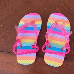 Pink rainbow sandals